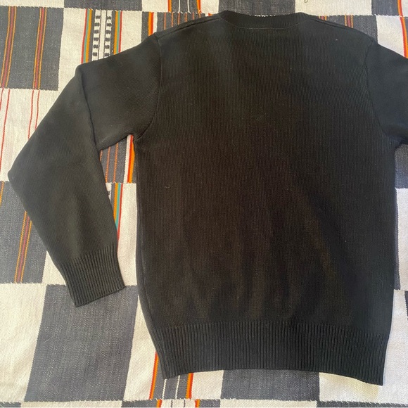 A+ by SAI Black Acrylic V neck Career Apparel pullover Sweater. Thick. Size XS. - Picture 8 of 13